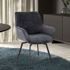 Stoel dianto Draaibaar Stof Fabb Raven 18 Donkergrijs