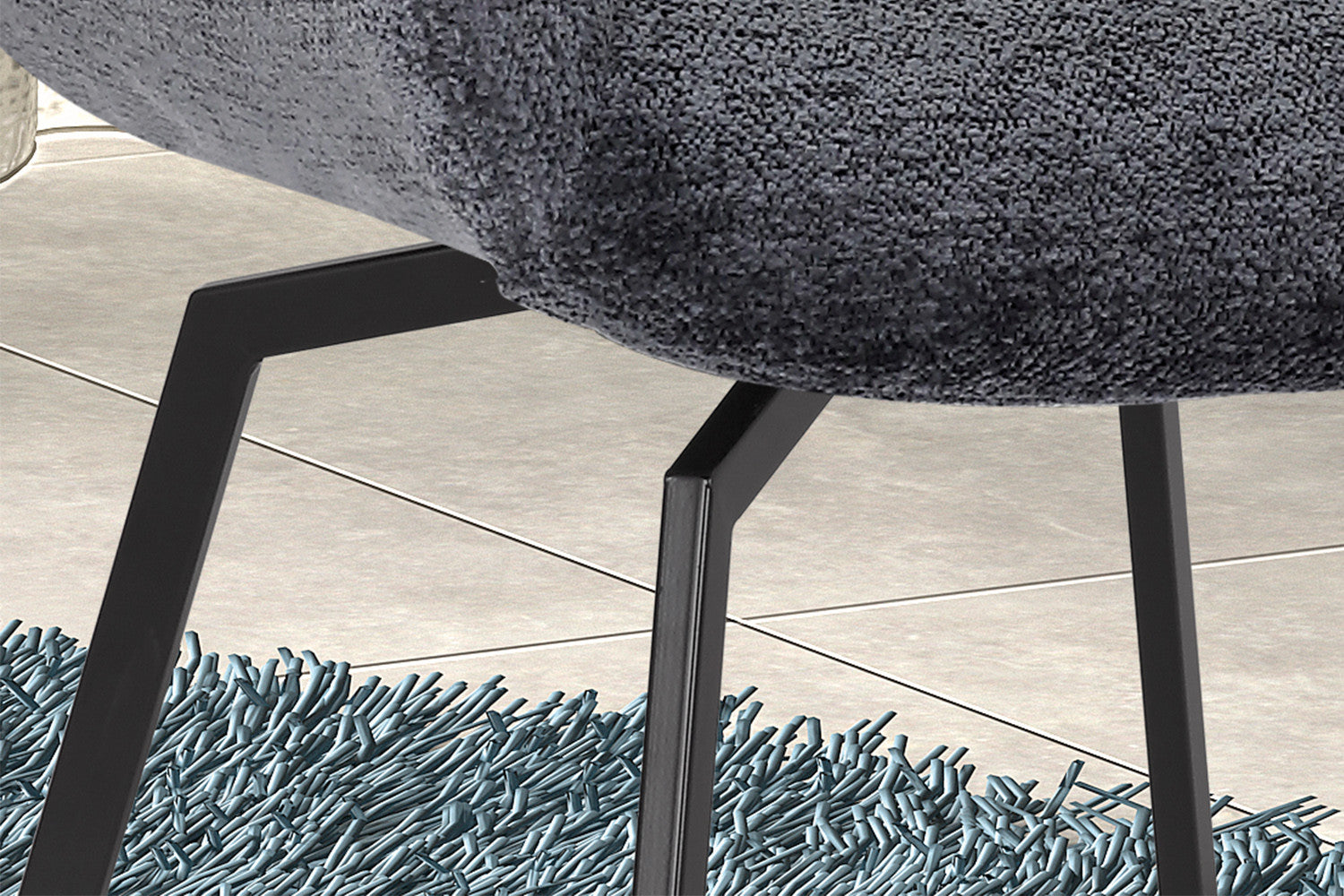 Stoel dianto Draaibaar Stof Fabb Raven 18 Donkergrijs