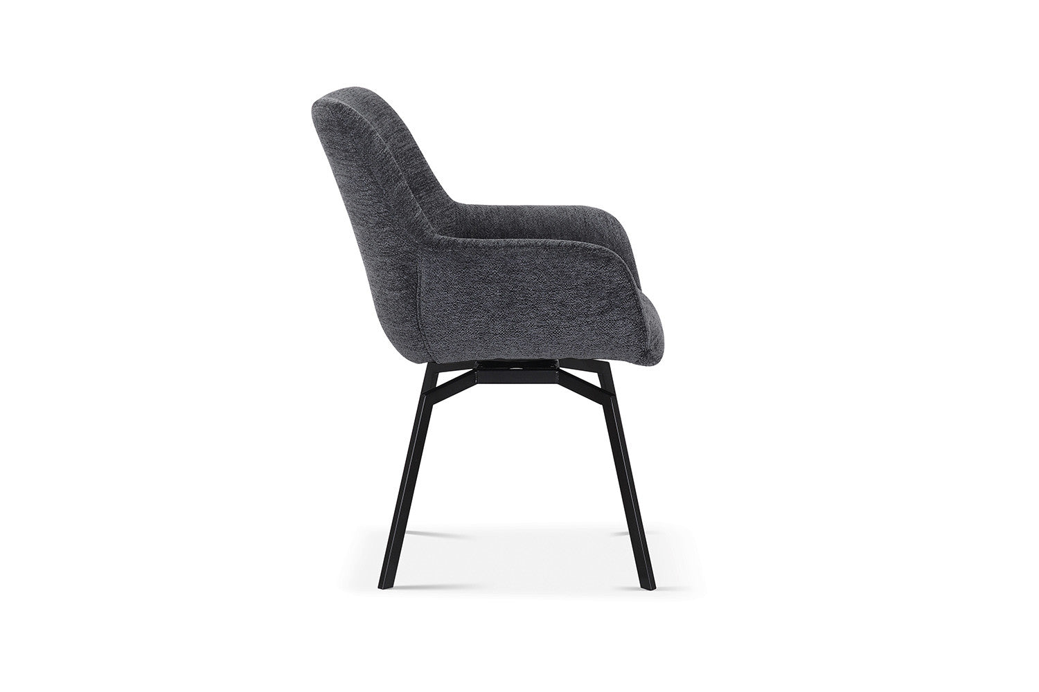 Stoel dianto Draaibaar Stof Fabb Raven 18 Donkergrijs