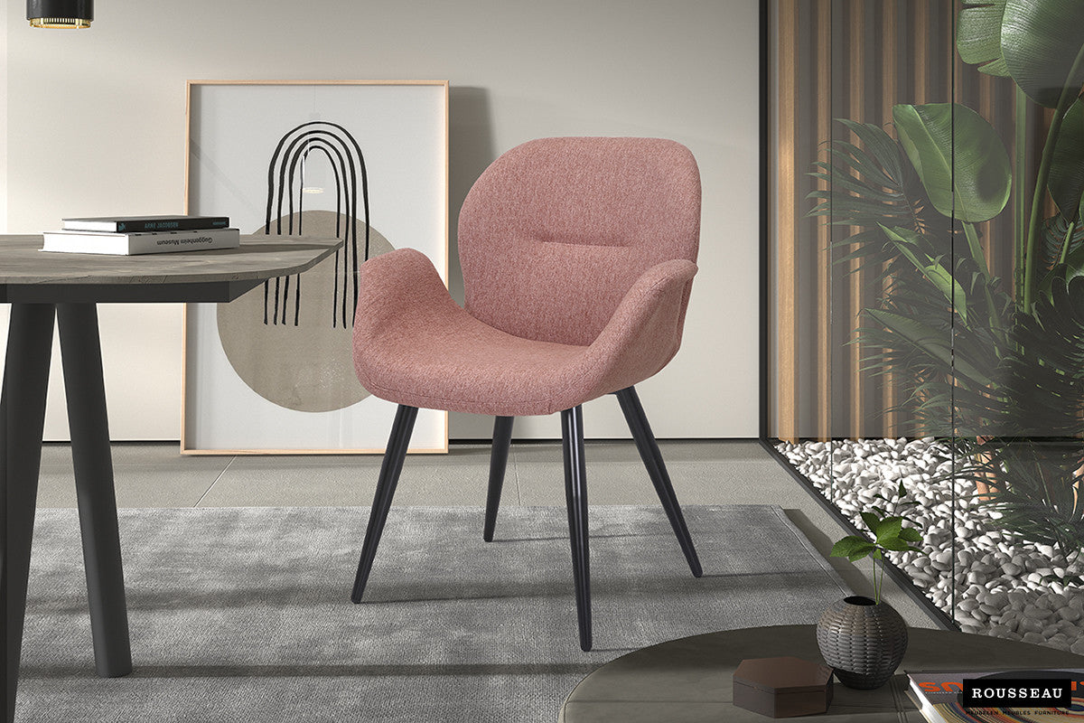 Stoel rudea Stof Roze