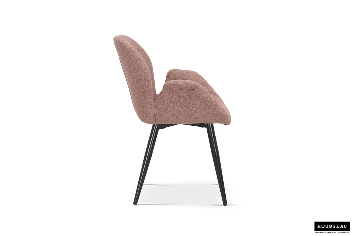 Stoel rudea Stof Roze