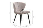 Stoel griselle Corduroy Fabb Hyper 38 Zand