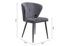 Stoel griselle Corduroy Fabb Hyper 16 Grijs