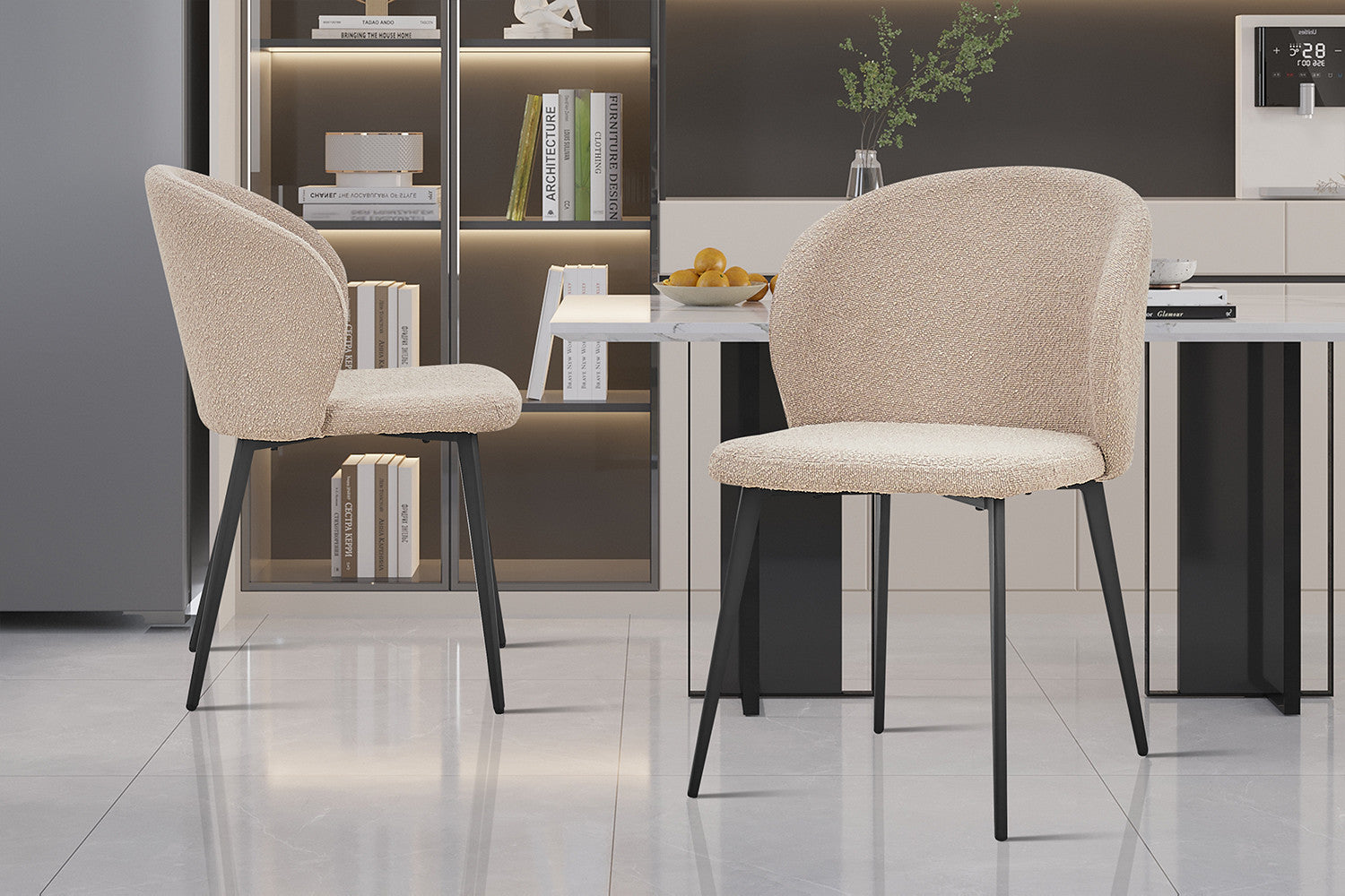 Stoel verano Bouclé Zand