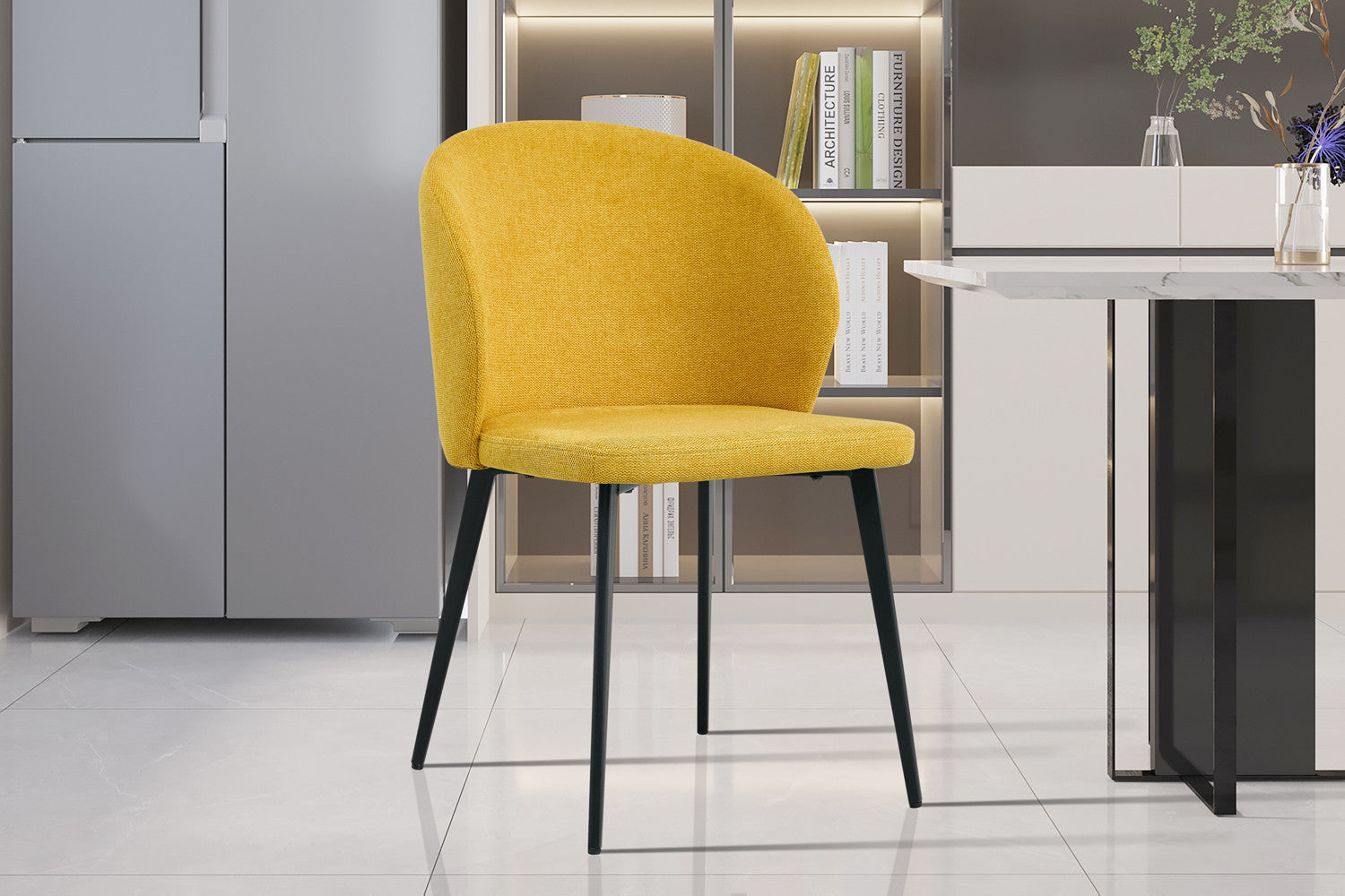 Stoel verano Stof Geel