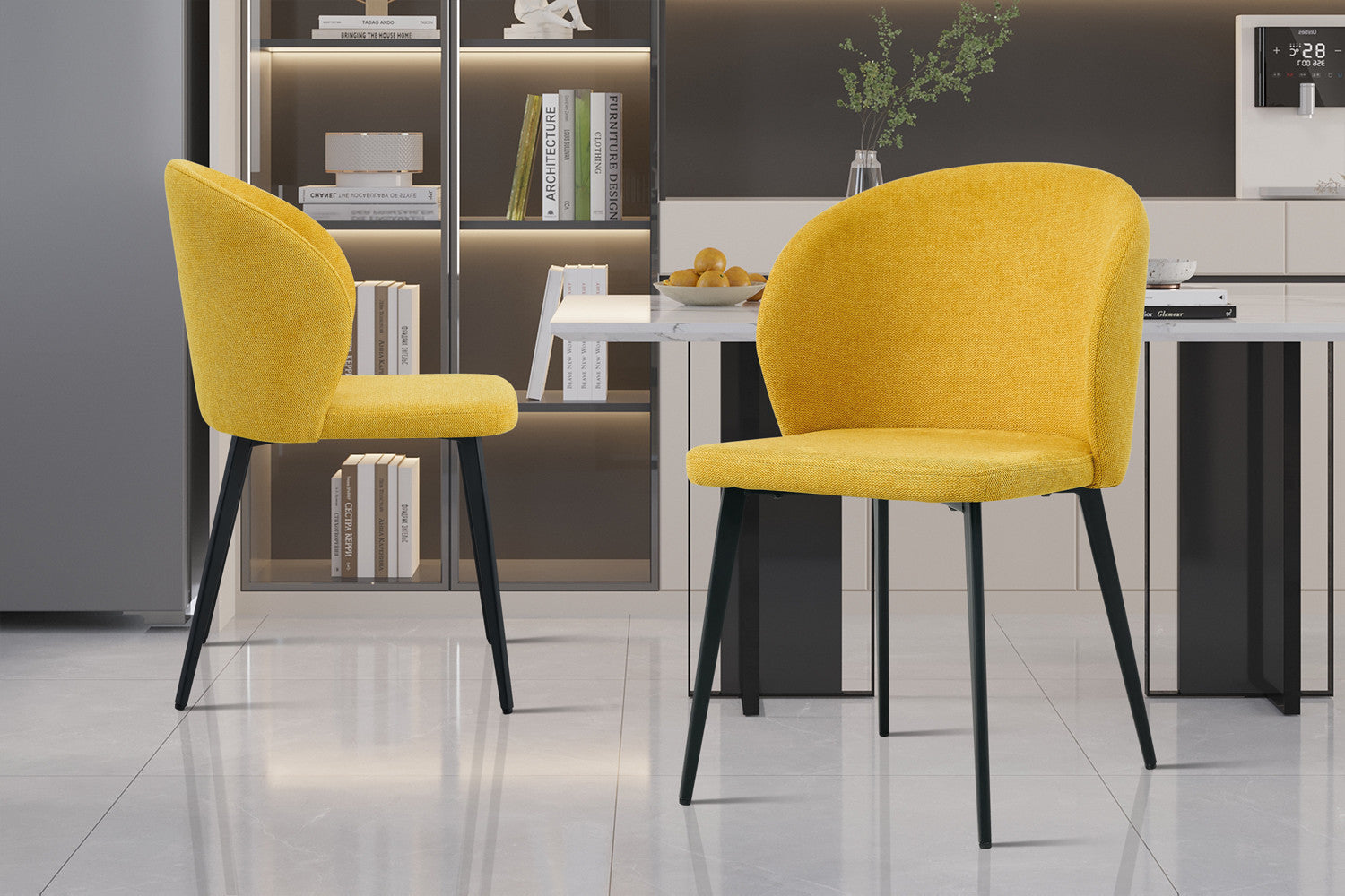 Stoel verano Stof Geel