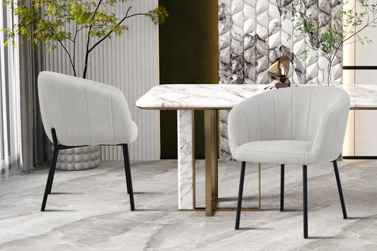 Stoel ruby Stof Beige