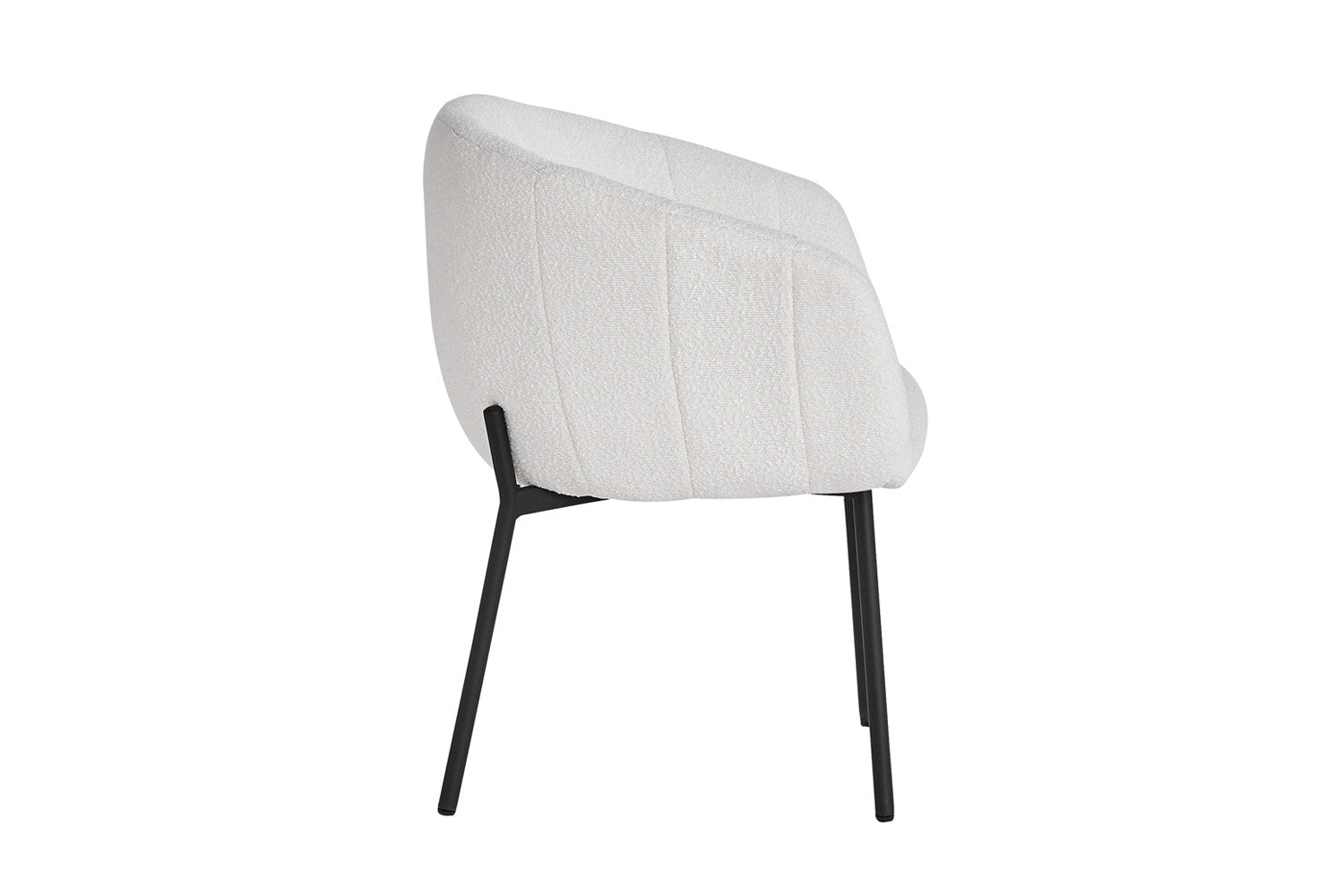 Stoel ruby Bouclé Wit