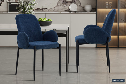 Stoel tairo Stof Blauw