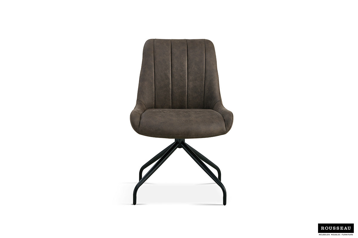 Stoel conellia Draaibaar Stof Bruin Grijs