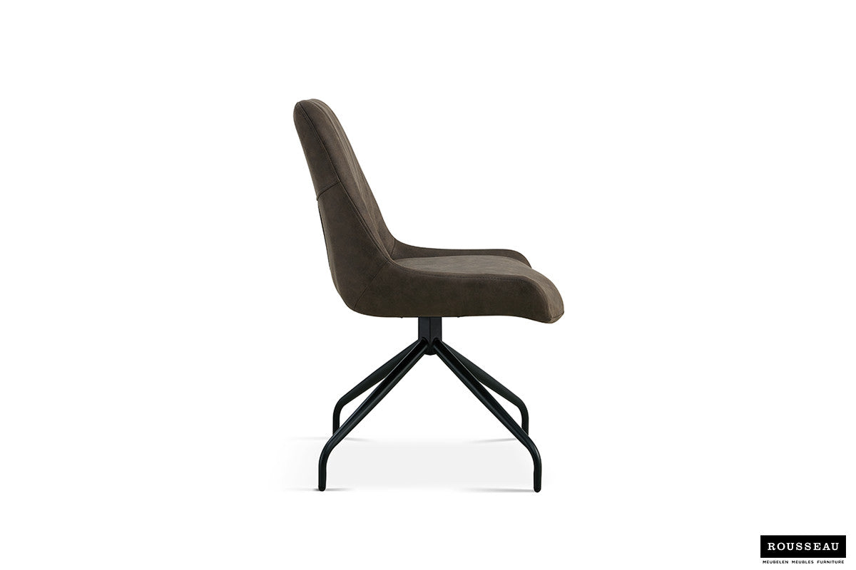 Stoel conellia Draaibaar Stof Bruin Grijs