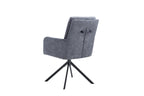 Stoel mirello Draaibaar tot 0 Stof Davis Bliss 75-73 Donkergrijs