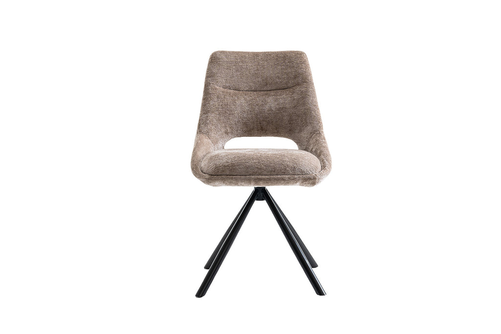 Stoel velutto Stof Taupe
