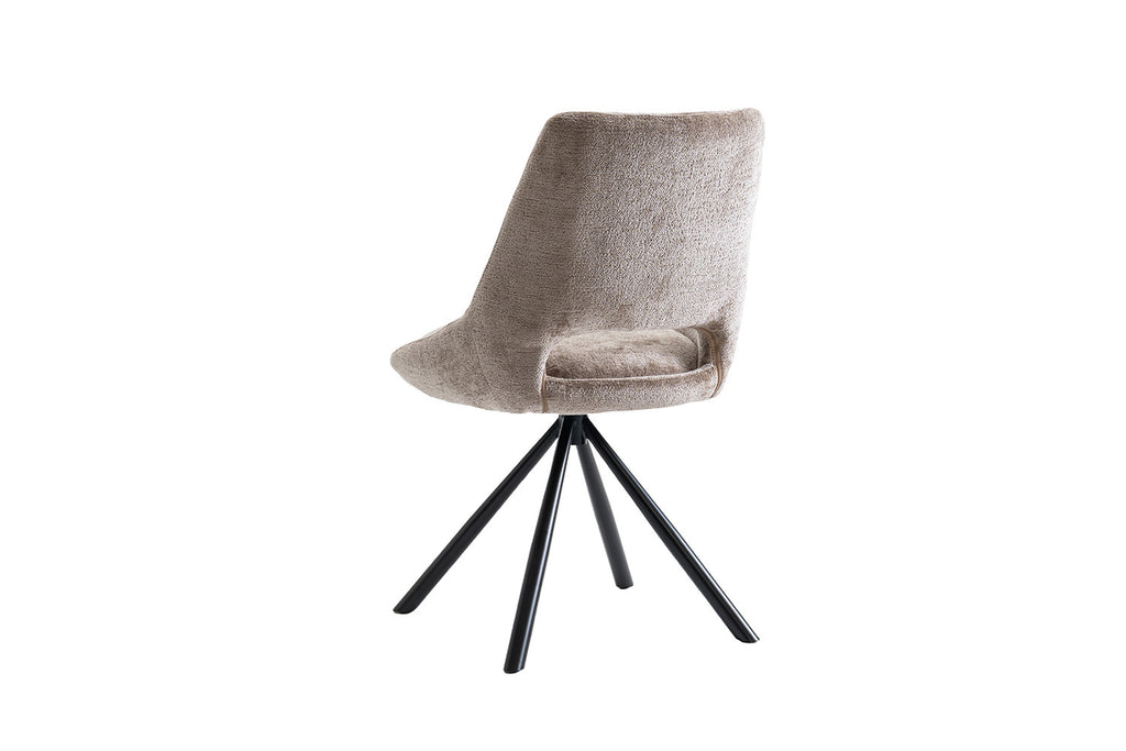 Stoel velutto Stof Taupe