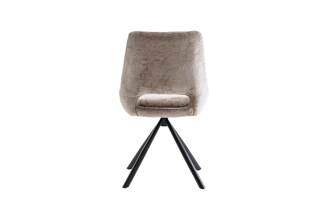 Stoel velutto Stof Taupe