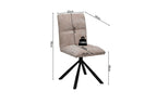 Stoel veljo Draaibaar tot 0 Stof Zand