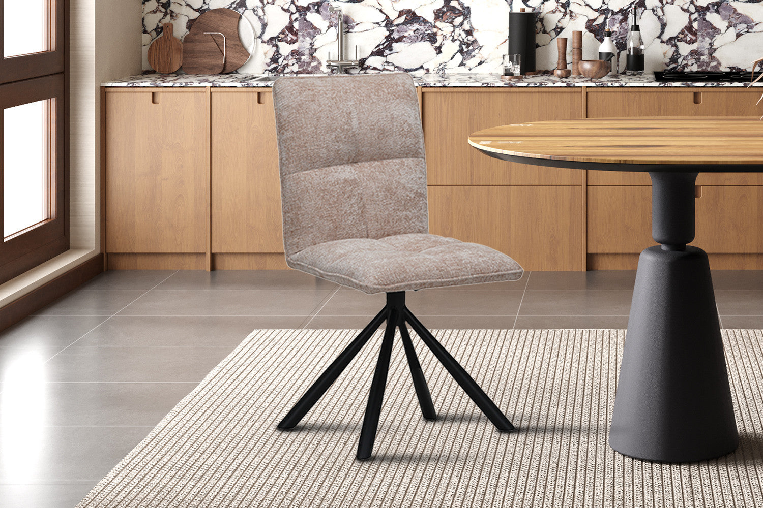 Stoel veljo Draaibaar tot 0 Stof Zand