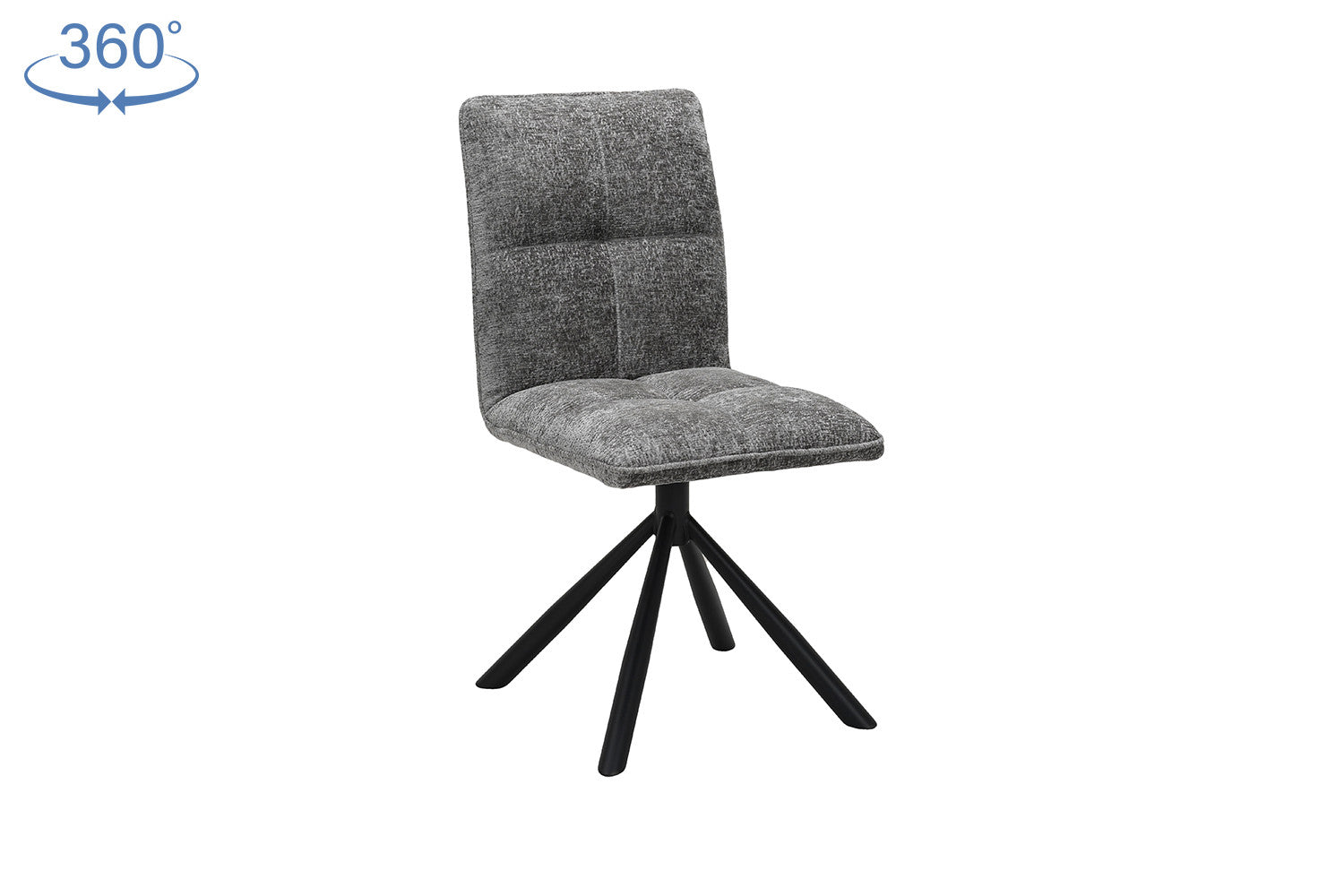 Stoel veljo Draaibaar tot 0 Stof Grijs