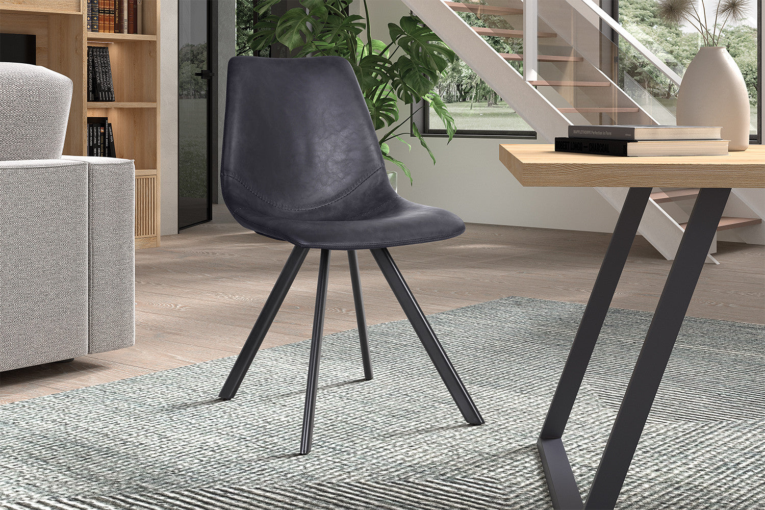 Stoel metardo PU Zwart