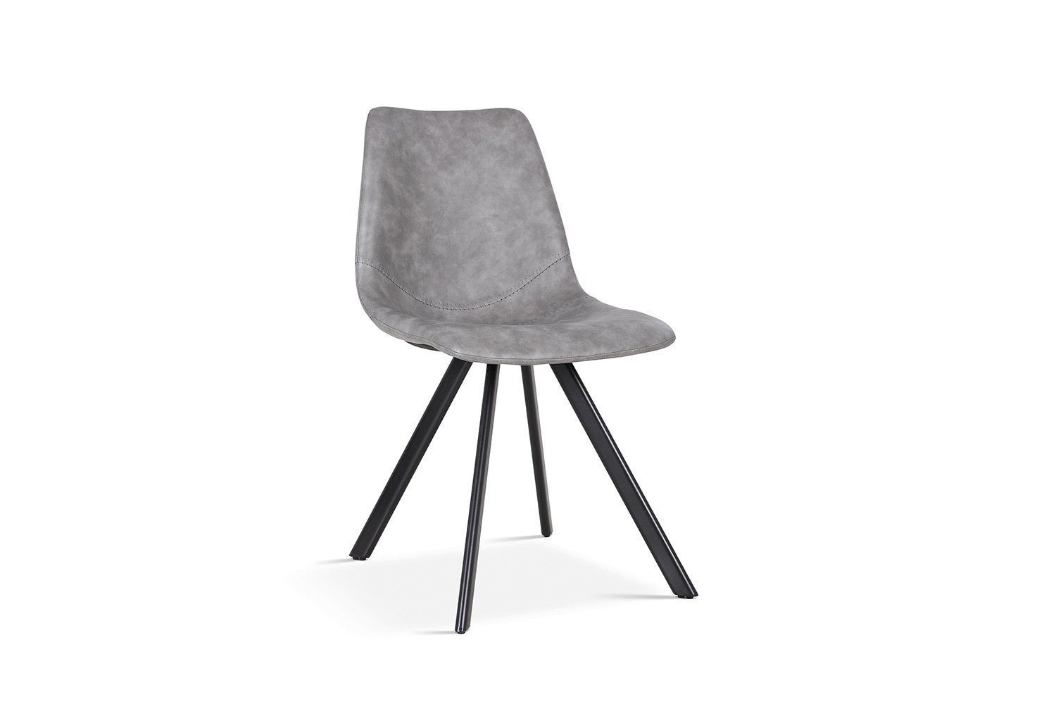 Stoel metardo PU Donkergrijs