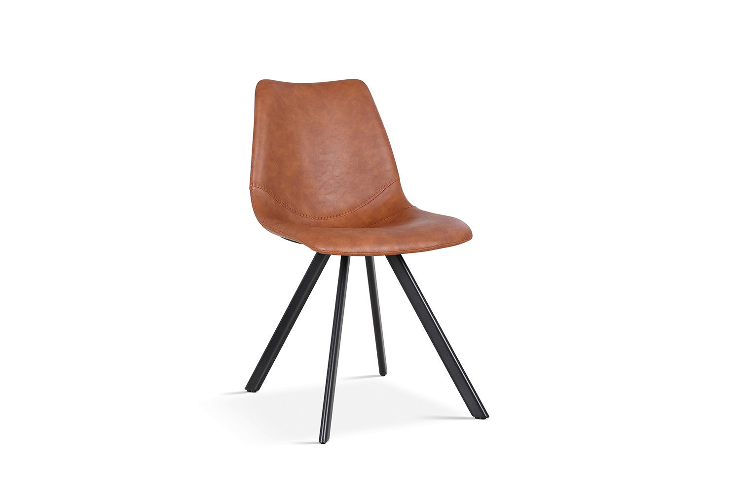 Stoel metardo PU Cognac