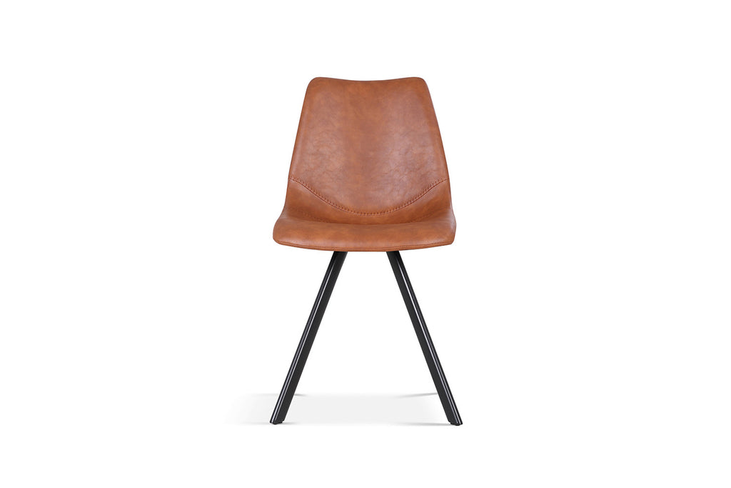 Stoel metardo PU Cognac