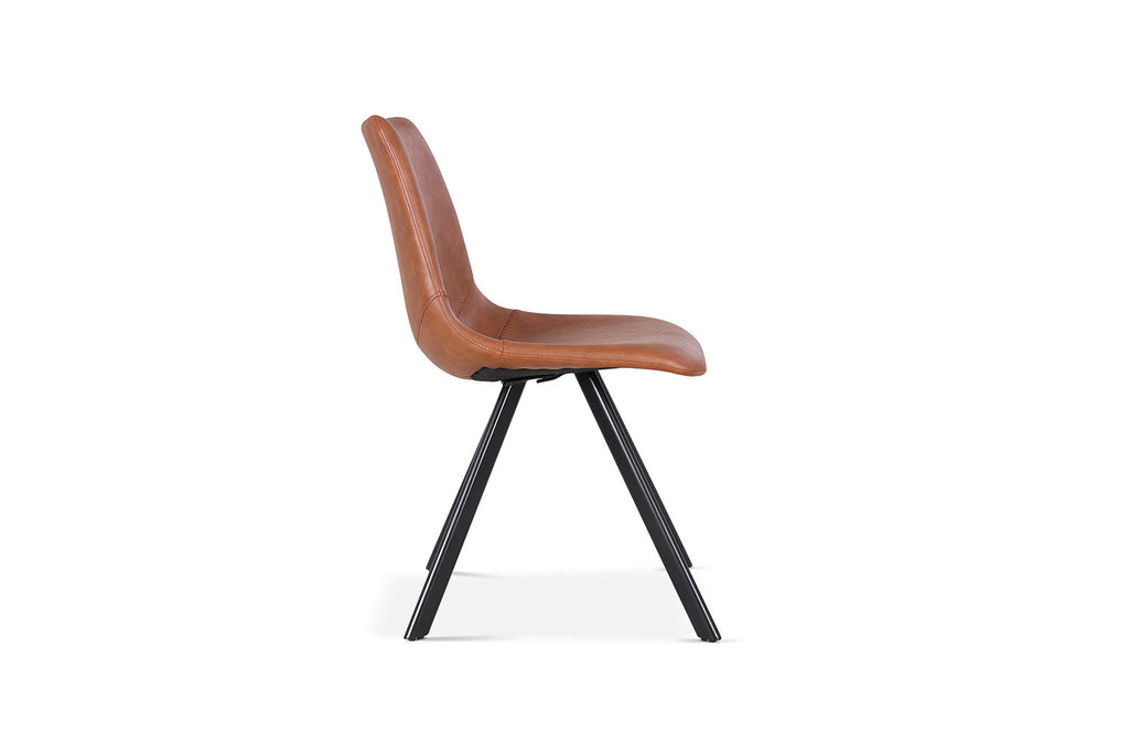 Stoel metardo PU Cognac