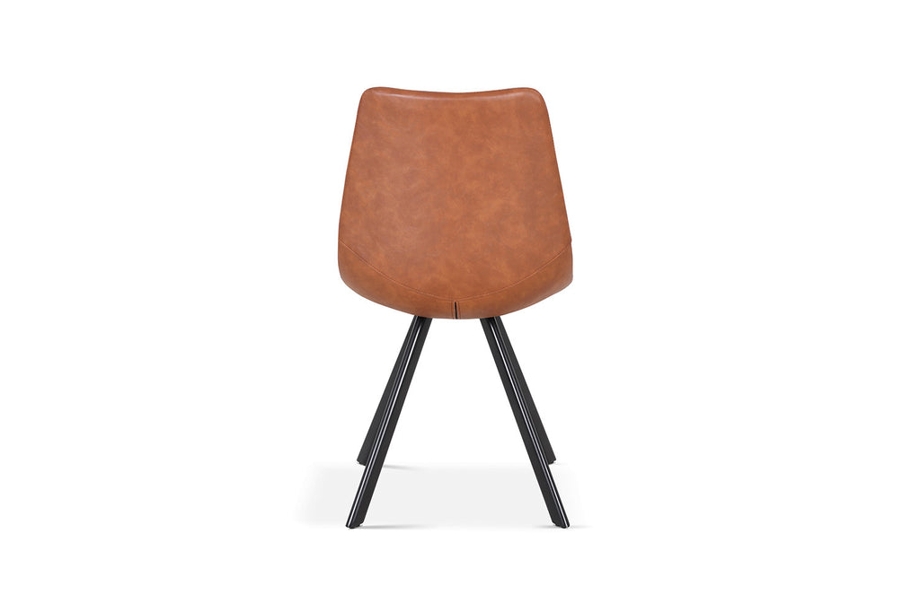 Stoel metardo PU Cognac