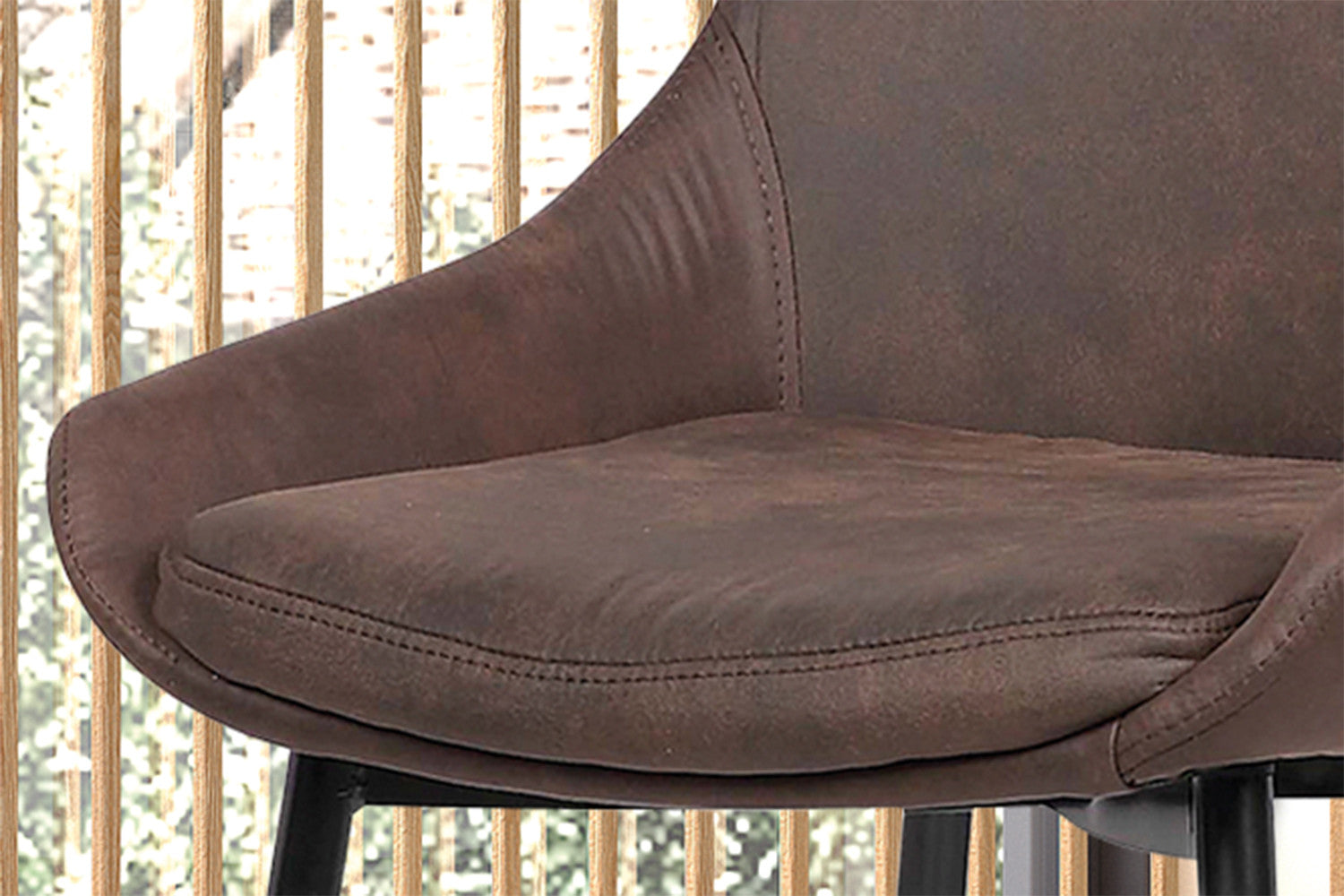 Stoel danora Micro fiber PU Bruin