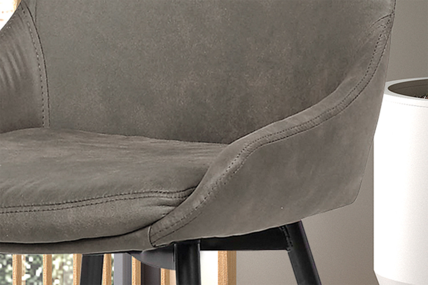 Stoel danora Micro fiber PU Grijs