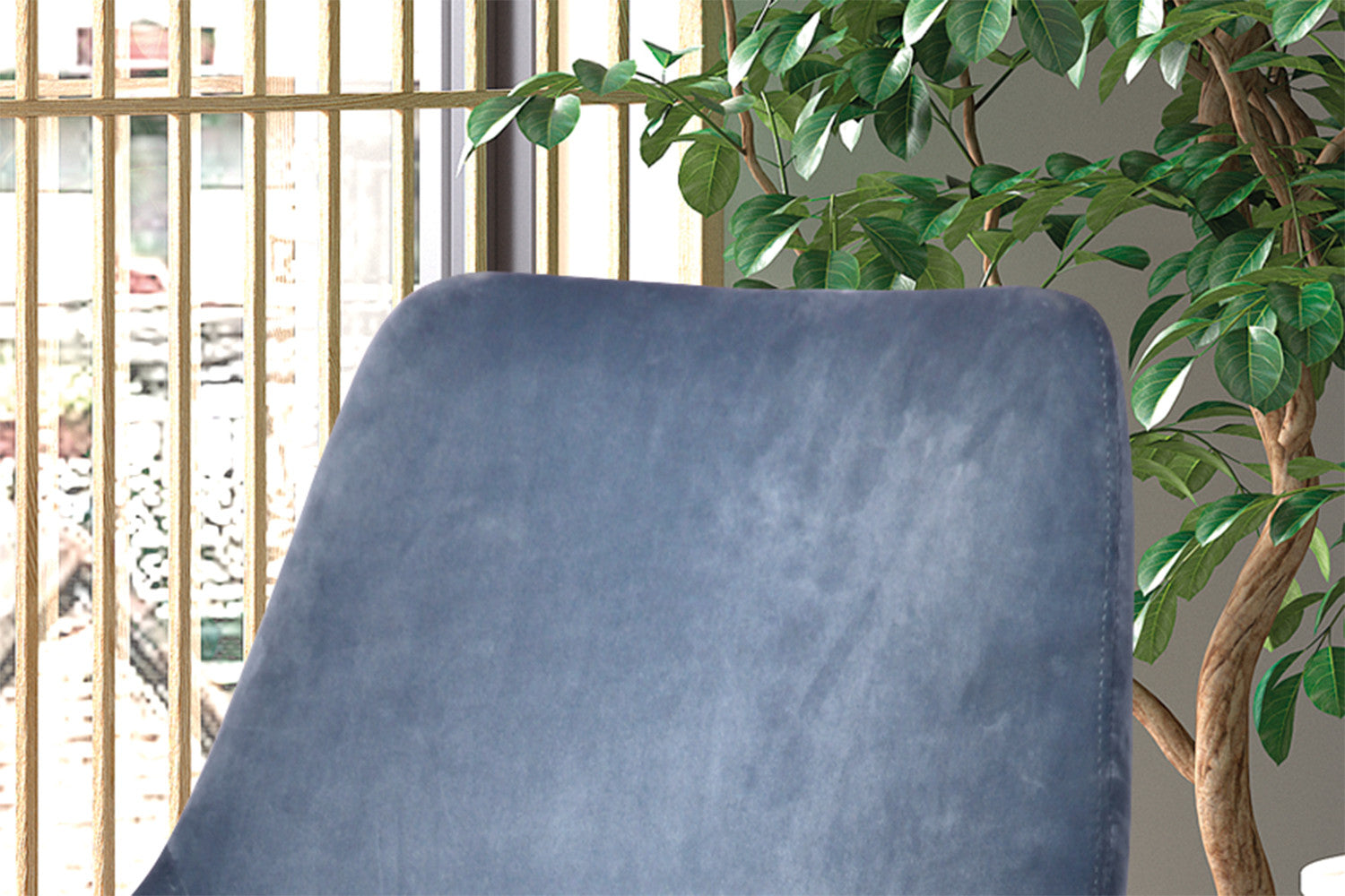 Stoel danora Fluweel Blauw