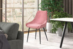 Stoel danora Fluweel Roze