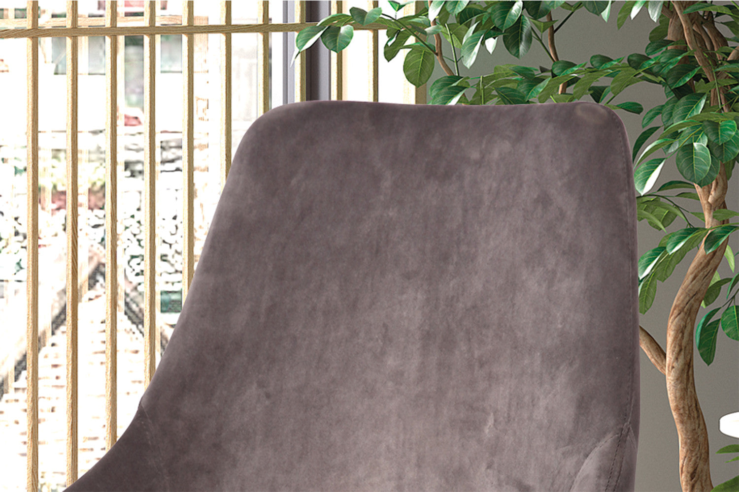 Stoel danora Fluweel Grijs