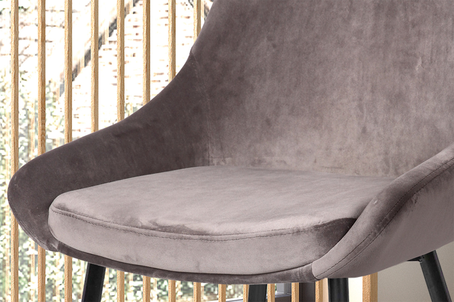 Stoel danora Fluweel Grijs