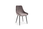 Stoel danora Fluweel Grijs