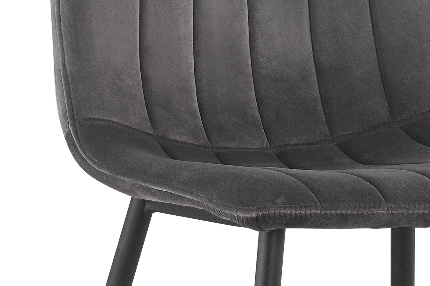 Stoel torvella Fluweel Grijs