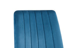 Stoel torvella Fluweel Blauw