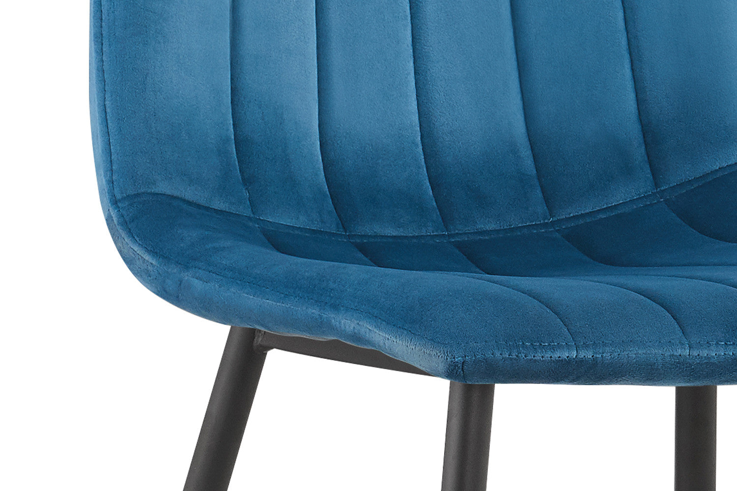 Stoel torvella Fluweel Blauw