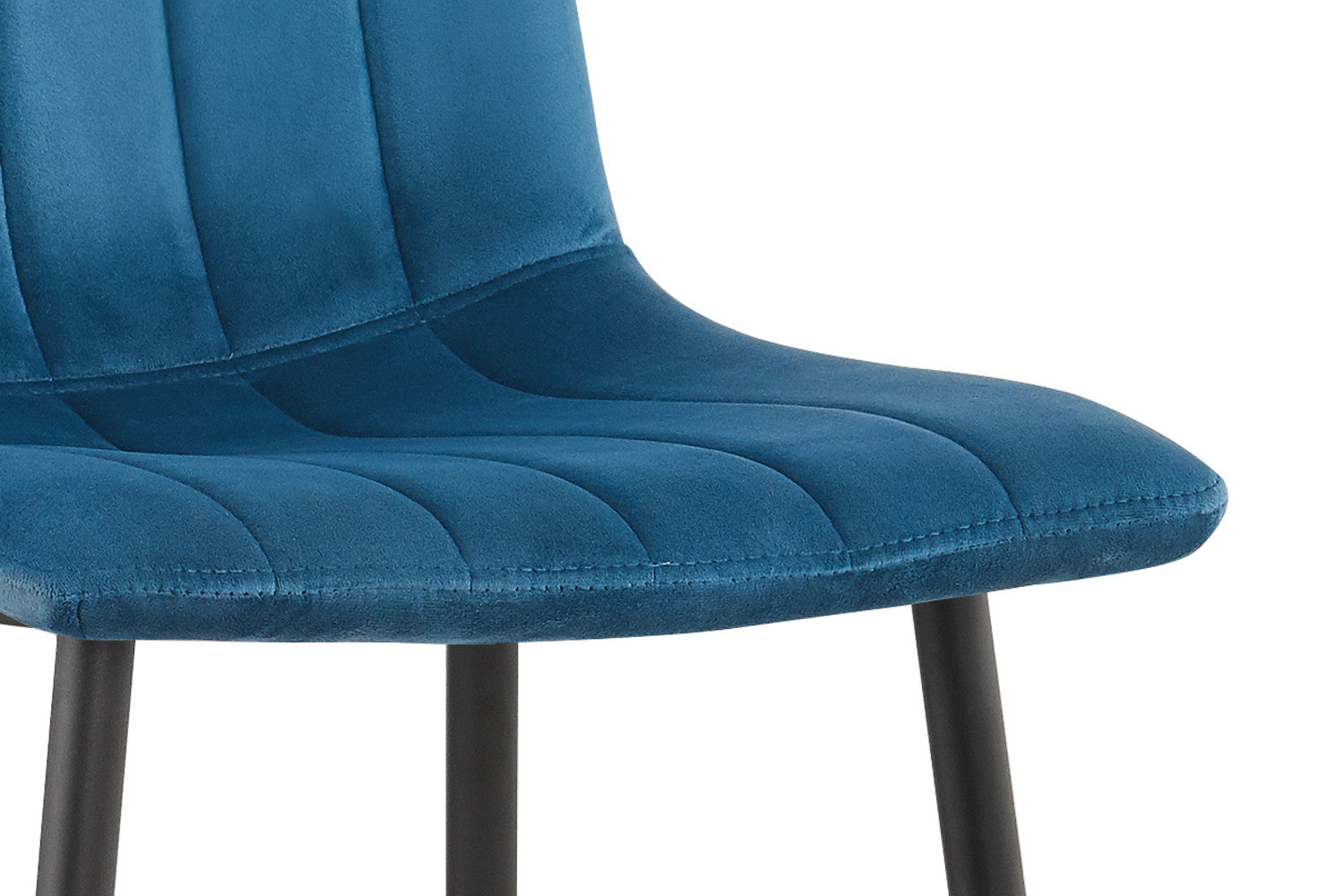 Stoel torvella Fluweel Blauw