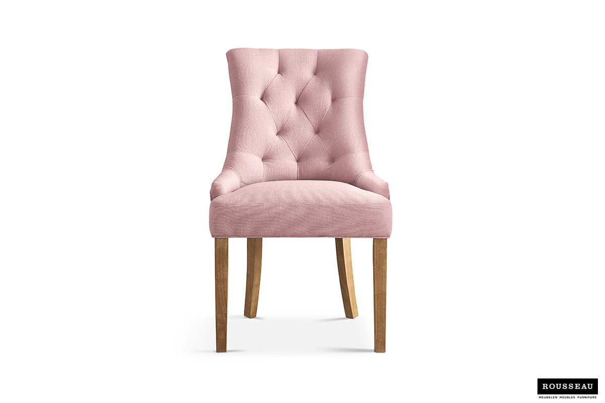 Stoel tivian Stof Roze