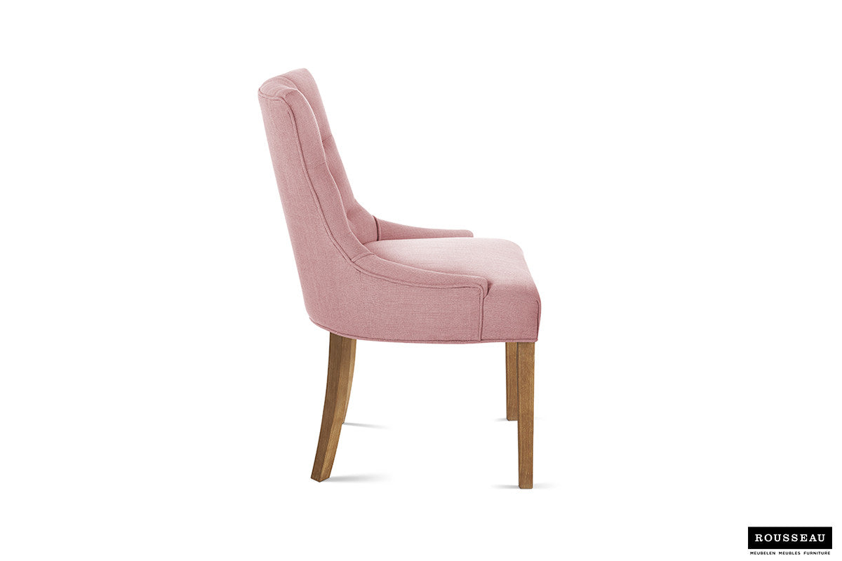 Stoel tivian Stof Roze