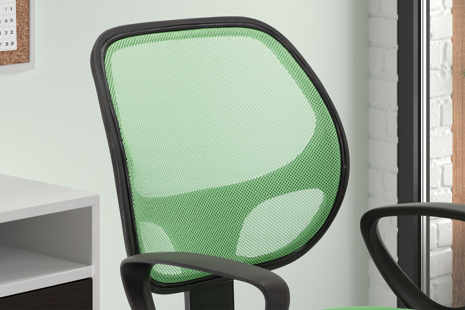 Bureaustoel Hans Mesh Lime