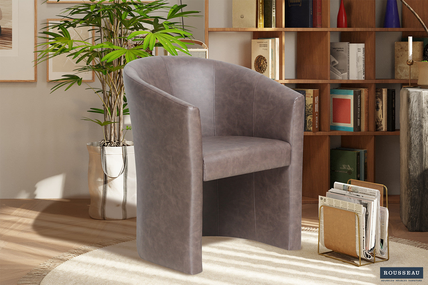 Kuipzeteltje jett Vintage PU Donkerbruin