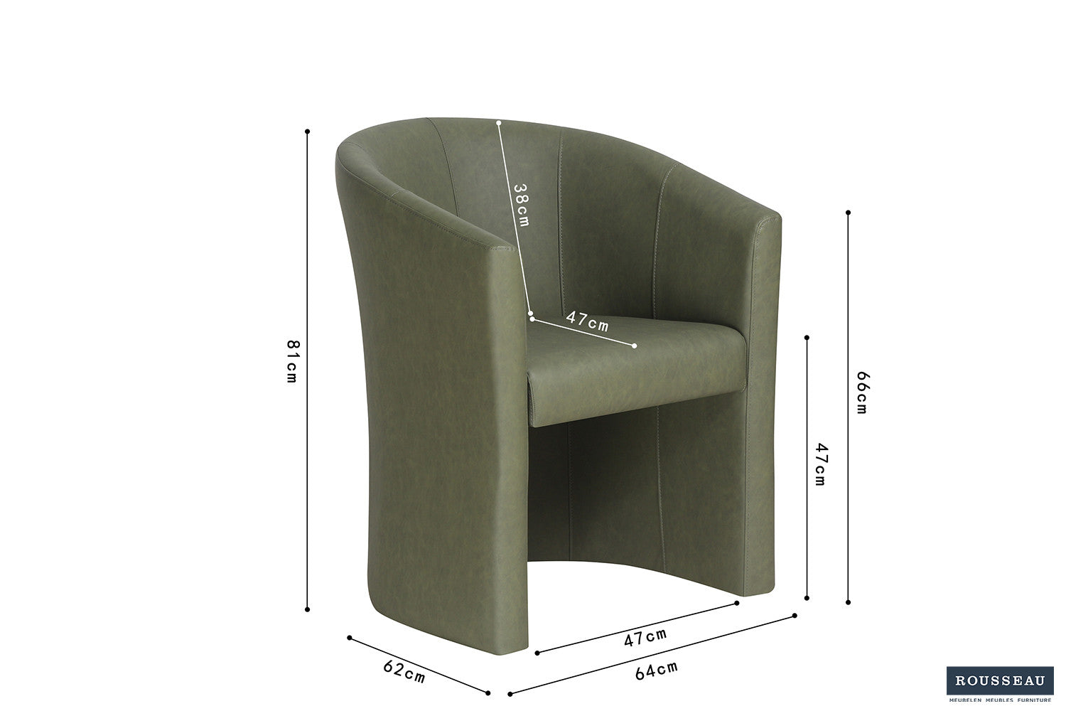 Kuipzeteltje jett Vintage PU Groen