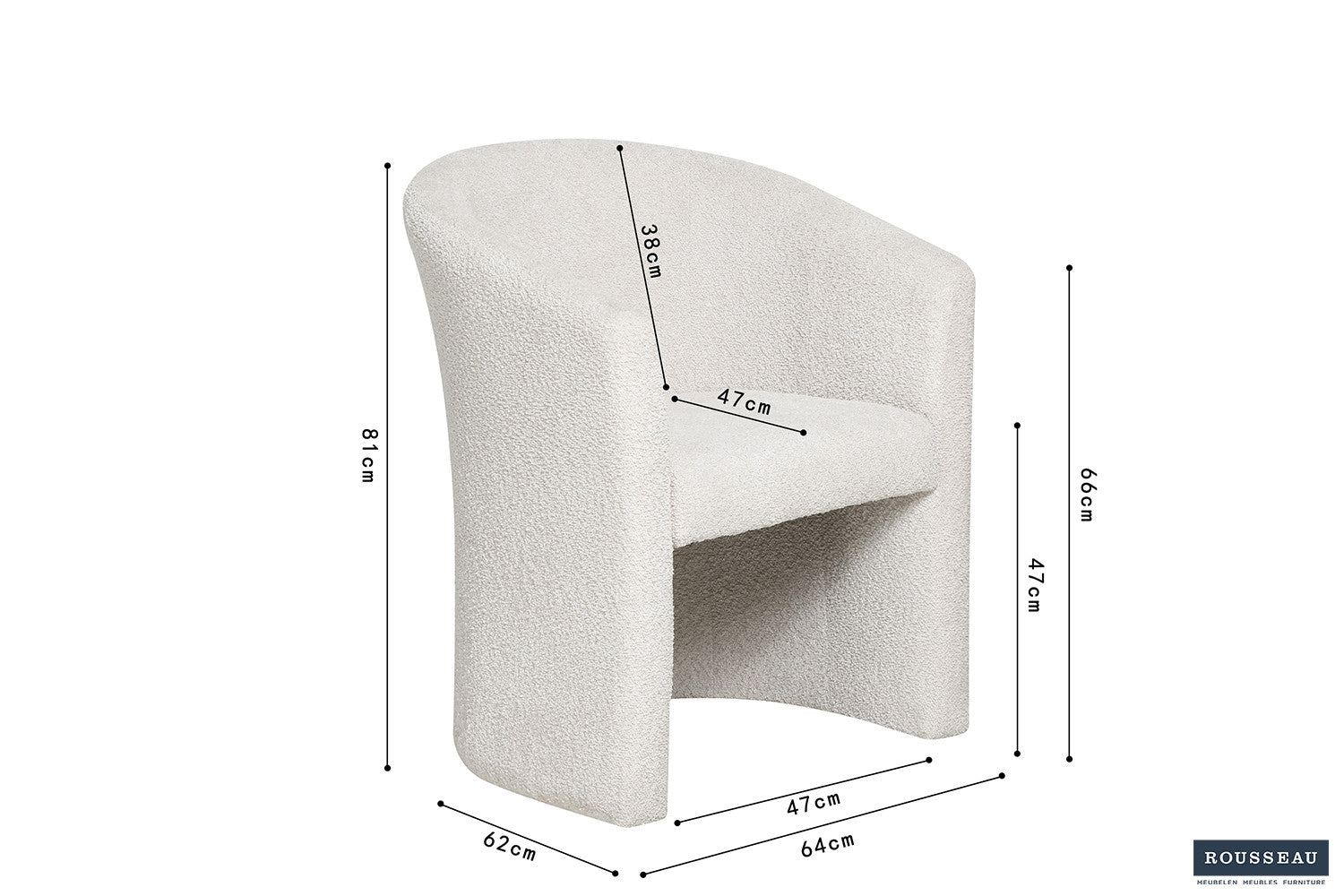 Kuipzeteltje jett Bouclé Zand