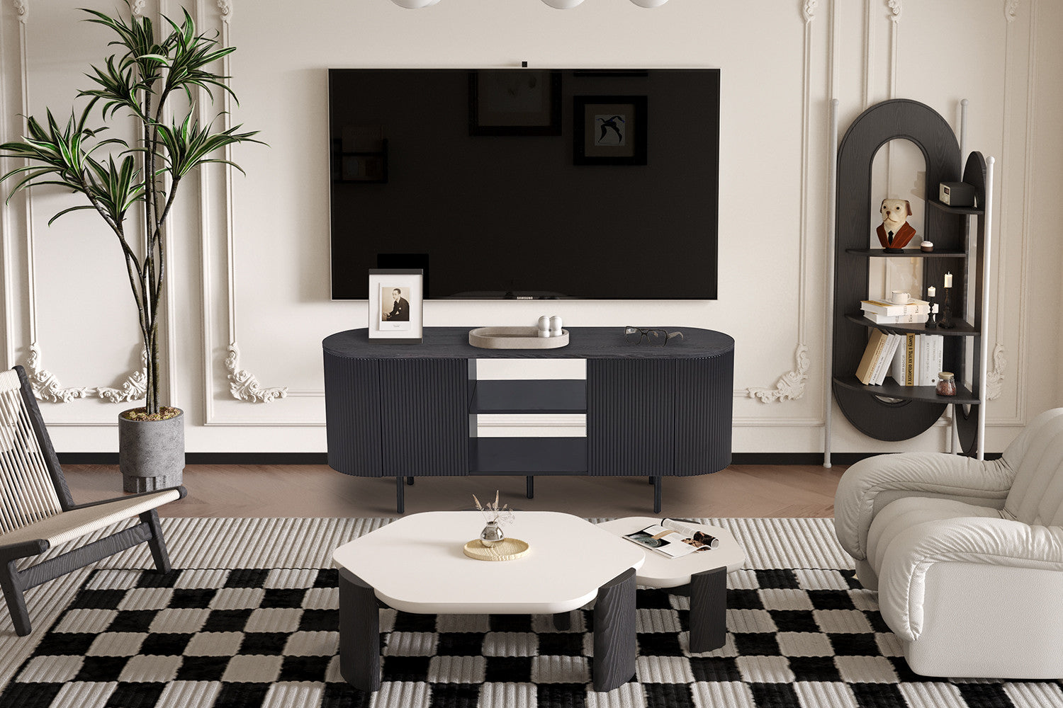 TV meubel cantos 140 cm Decor Donkerbruin