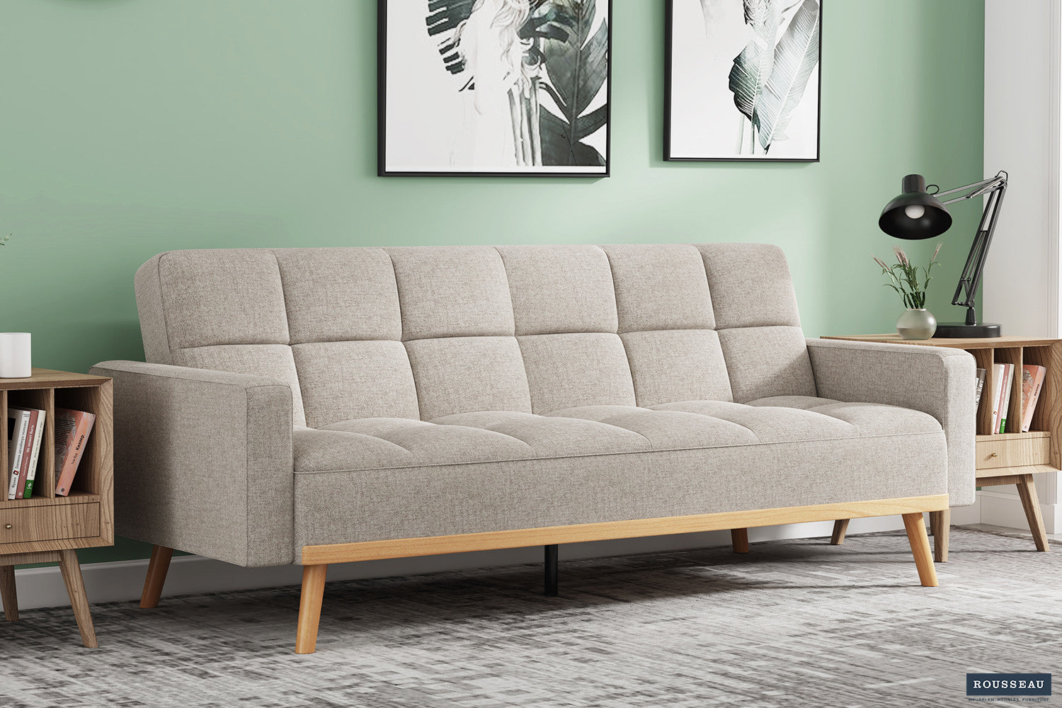 Slaapbank Alonza Stof Davis Neve 13 Beige