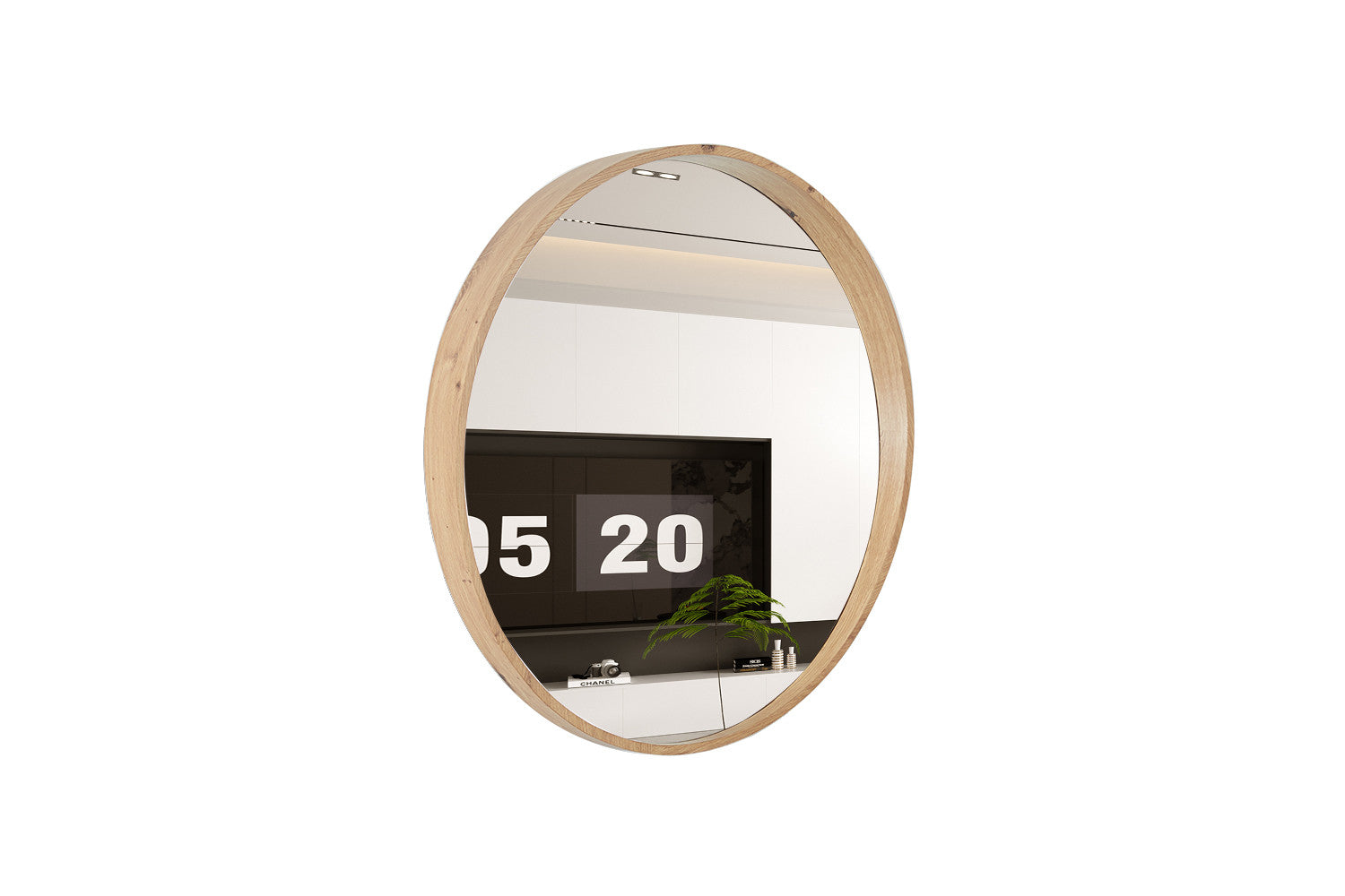 Spiegel Milo 80x80 Oude eik