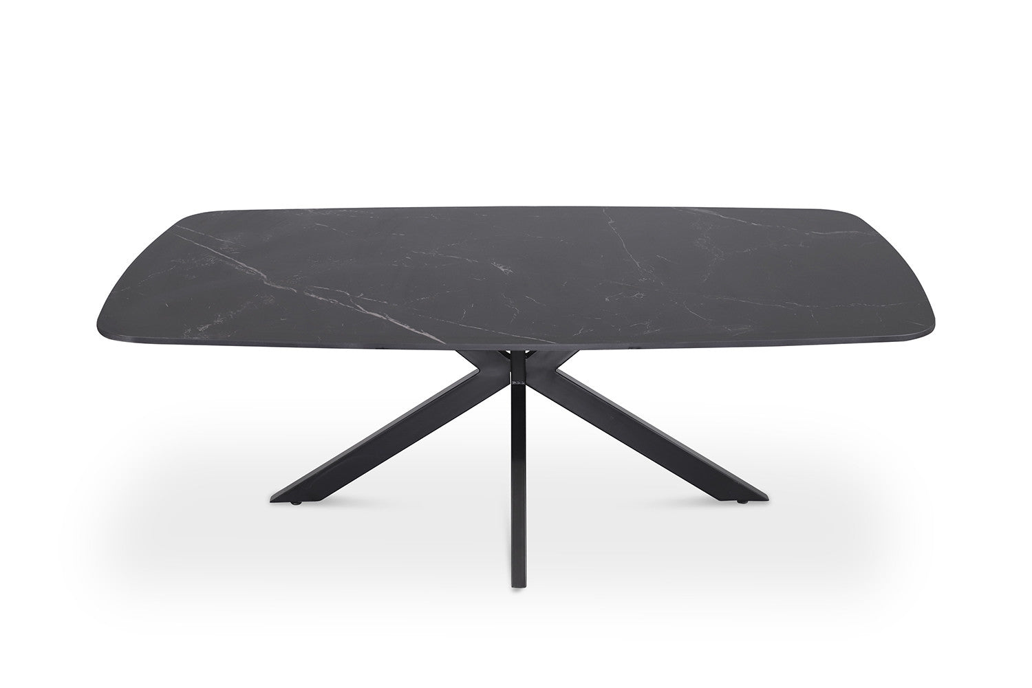 Salontafel Noxen 130 cm Deens Ovaal Steen Zwart