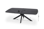Salontafel Noxen 130 cm Deens Ovaal Steen Zwart